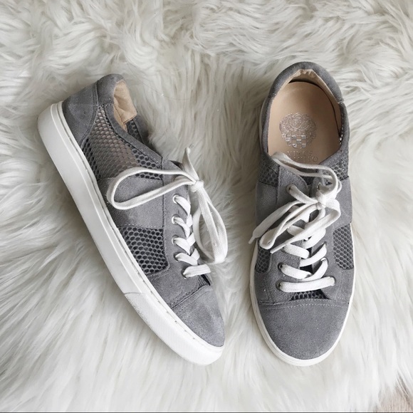 Vince Camuto Shoes - VINCE CAMUTO 7.5 Gray Leather Breya sneakers!